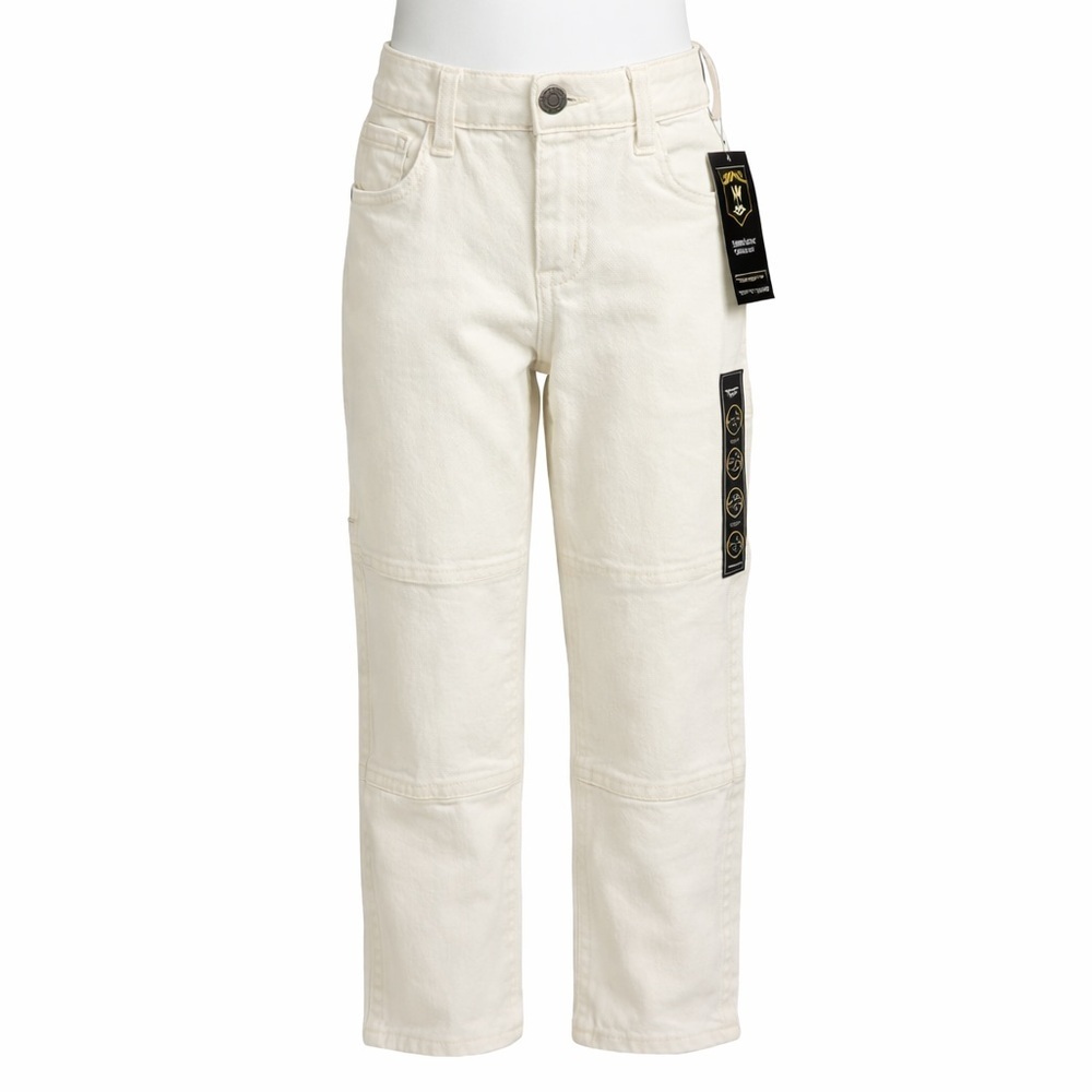 Size XL‎ (16) West 49 Youth Girls White Carpenter Skate Pants Stretch